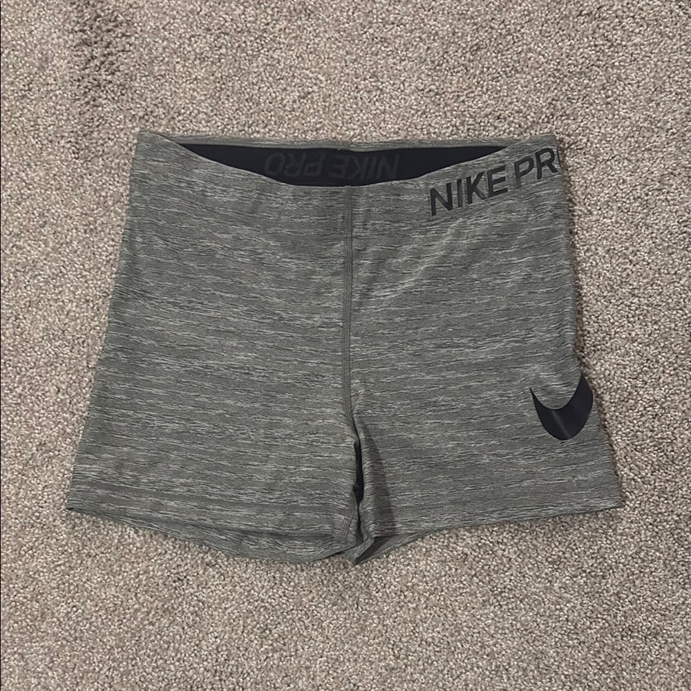 Nike Women's Gray Pro Shorts